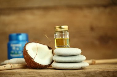 Hindistan cevizi yağı masaj çakıl mum