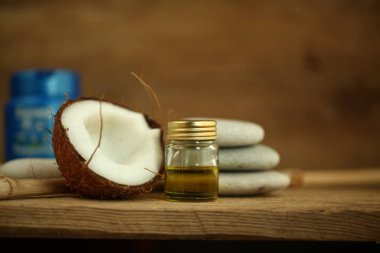 Hindistan cevizi yağı masaj çakıl mum