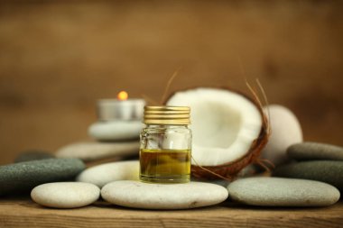 Hindistan cevizi yağı masaj çakıl mum