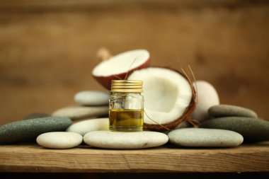 Hindistan cevizi yağı masaj çakıl mum