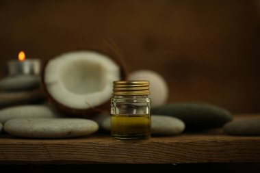 Hindistan cevizi yağı masaj çakıl mum