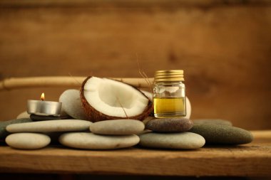 Hindistan cevizi yağı masaj çakıl mum