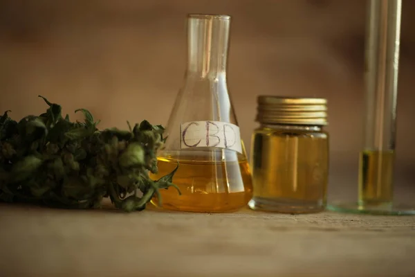 Marijuana Olio Cannabis Medica Cbd — Foto Stock