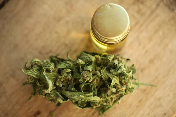 Marihuana Medicinal Aceite Cannabis Cbd — Foto de Stock