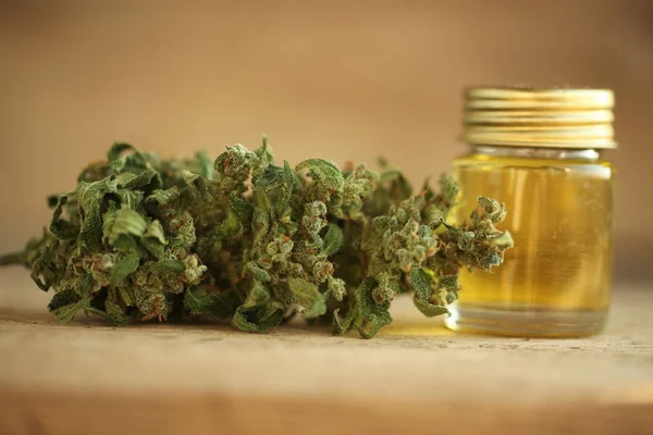 Marihuana Medicinal Aceite Cannabis Cbd — Foto de Stock