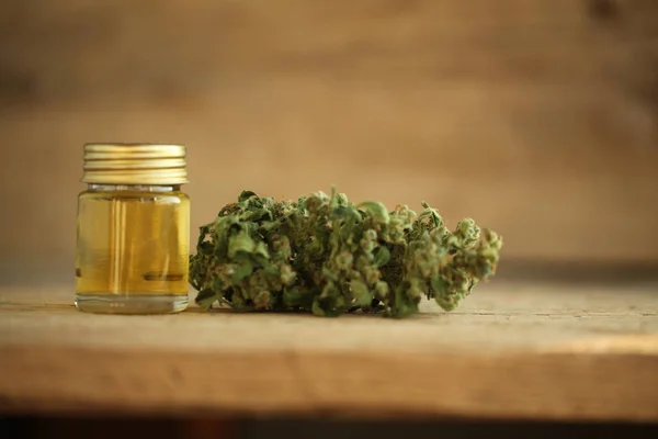 Marihuana Medicinal Aceite Cannabis Cbd — Foto de Stock