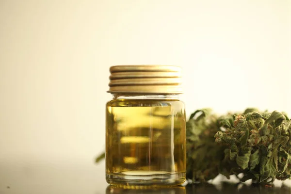 Marihuana Medicinal Aceite Cannabis Cbd — Foto de Stock