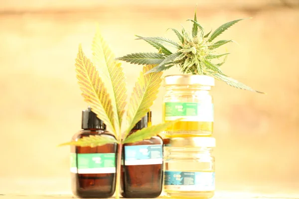 Marihuana Medicinal Recreación Cannabis Aceite Cbd —  Fotos de Stock