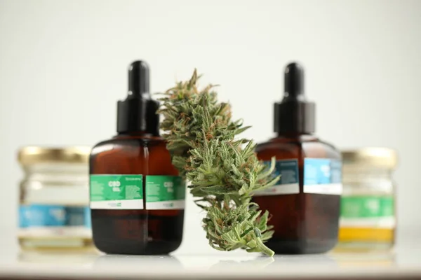 Marihuana Medicinal Recreación Cannabis Aceite Cbd — Foto de Stock