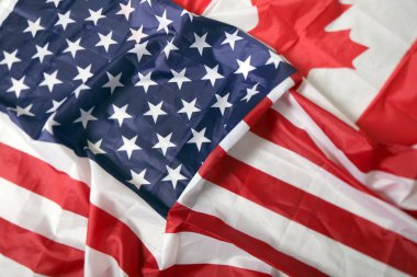 Amerikan ve Kanada bayrağı