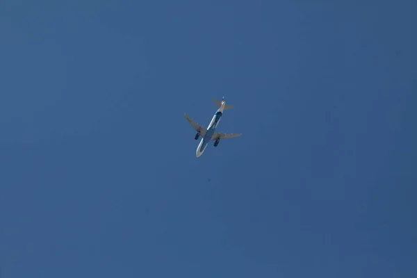 Israel Eilat June 2018 Israeli Passenger Airline Landing Front Blue — Stock Photo, Image