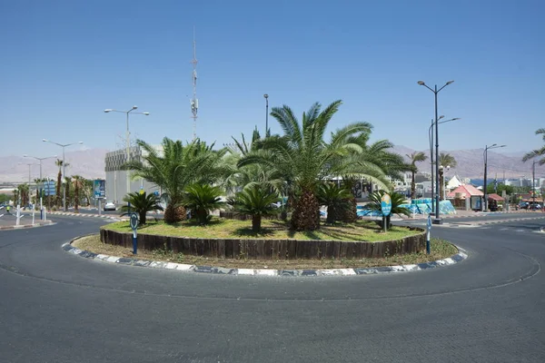 İsrail, Eilat, Haziran 2018. Eilat gün kentsel mimari sokak şehir beldesi.