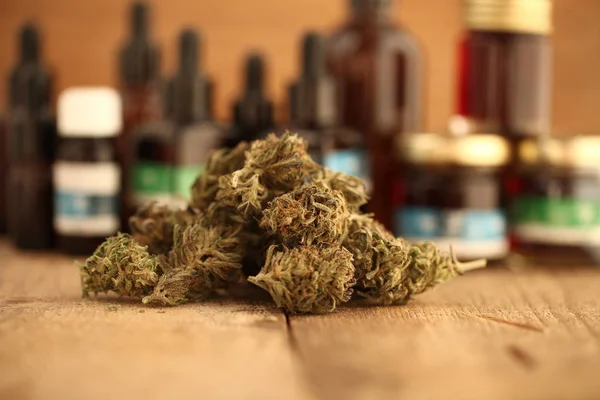 Concepto Negocio Cannabis Marihuana Medicinal Dinero — Foto de Stock