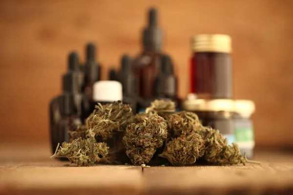 Concepto Negocio Cannabis Marihuana Medicinal Dinero — Foto de Stock
