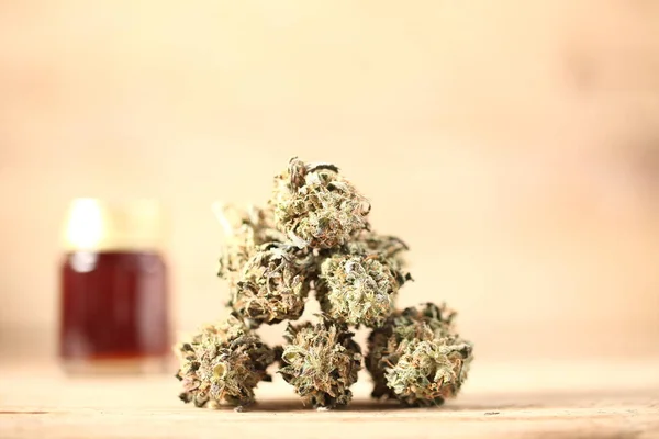 Marihuana Medicinal Recreación Cannabis Aceite Cbd — Foto de Stock
