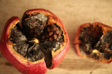 Olgun nar kalıp içinde şımarık.