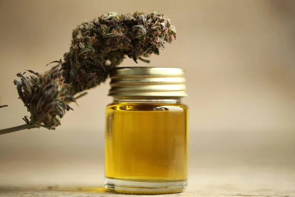 Marihuana Medicinal Recreación Cannabis Aceite Cbd — Foto de Stock