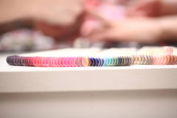 Kleurrijke Nep Nail Makets — Stockfoto