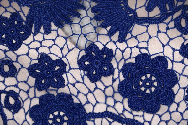 Texture Blu Cavaliere Vestito Tessuto — Foto Stock