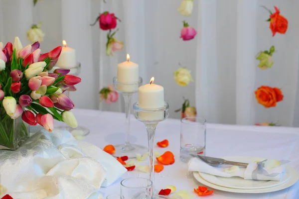 Bright Colorful Flowers Bouquet Wedding Decoration — Stock Photo, Image