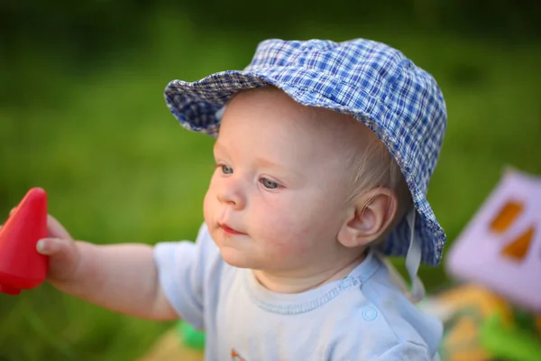 Cute Little Boy Wearing Hat — Stock Photo, Image