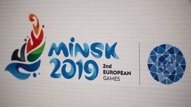 Bielorrússia Minsk Junho 2019 Segundos Jogos Europeus Minsk — Vídeo de Stock