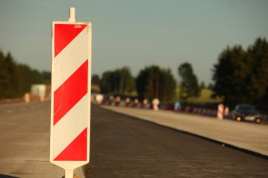 Modern beton karayolu hız yolu inşaatı