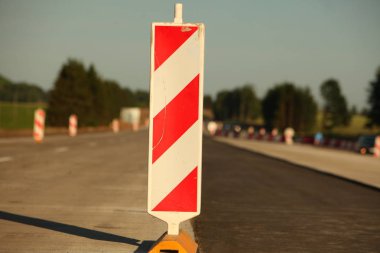 Modern beton karayolu hız yolu inşaatı