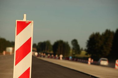 Modern beton karayolu hız yolu inşaatı