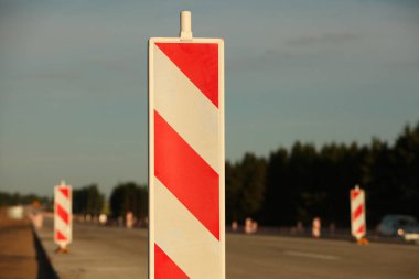 Modern beton karayolu hız yolu inşaatı