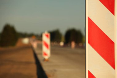 Modern beton karayolu hız yolu inşaatı