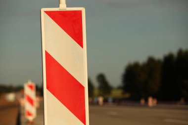 Modern beton karayolu hız yolu inşaatı
