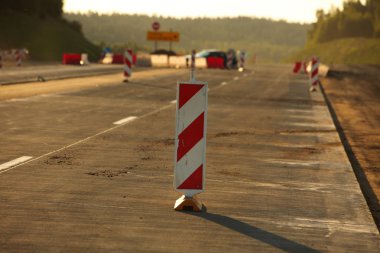 Modern beton karayolu hız yolu inşaatı