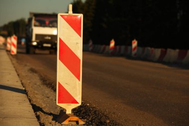 Modern beton karayolu hız yolu inşaatı