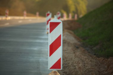 Modern beton karayolu hız yolu inşaatı