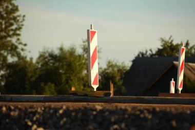 Modern beton karayolu hız yolu inşaatı