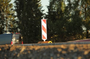 Modern beton karayolu hız yolu inşaatı