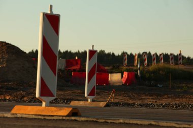 Modern beton karayolu hız yolu inşaatı