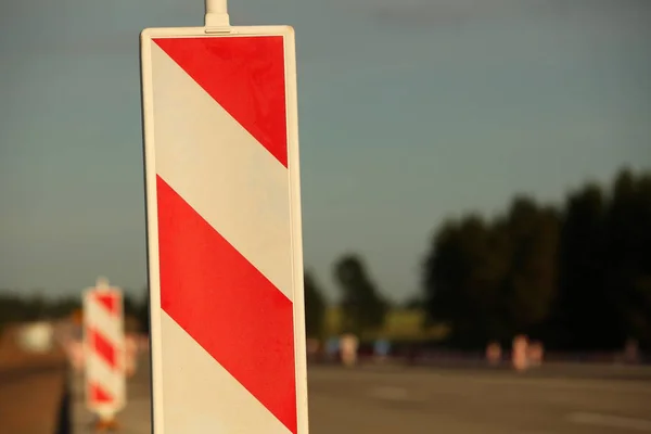 Aanleg van de weg van de moderne betonnen snelweg versnelling — Stockfoto
