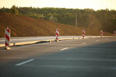 Modern beton karayolu hız yolu inşaatı