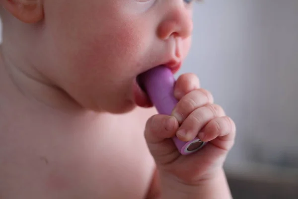 Divertido Bebé Niño Retrato Infantil —  Fotos de Stock