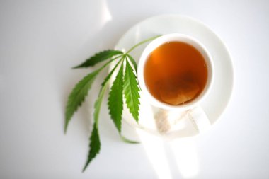 Kenevir çayı. tıbbi esrar yaprağı