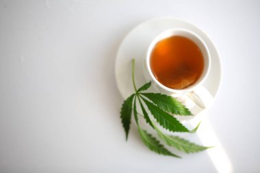 Kenevir çayı. tıbbi esrar yaprağı