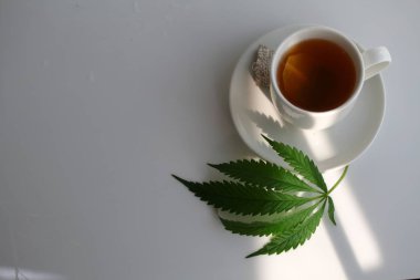 Kenevir çayı. tıbbi esrar yaprağı