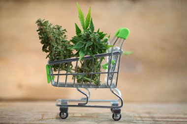 Süpermarket tramvayı marihuana tıbbi esrar cbd.