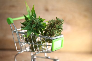 Süpermarket tramvayı marihuana tıbbi esrar cbd.