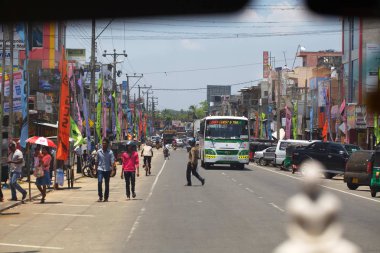 Sri Lanka, Colombo, Mart 2014. pencere araba yol manzara görünüm