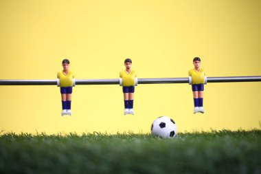 Langırt masası futbolcuları.