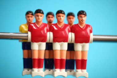 Langırt masası futbolcuları.