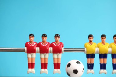 Langırt masası futbolcuları.